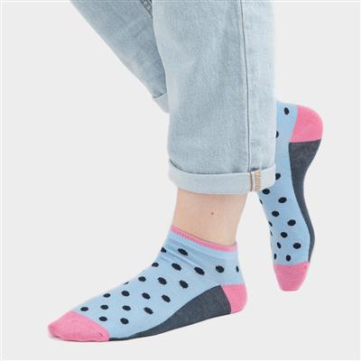 3 Pack Stripes and Spots Bamboo Socks Size 4-8