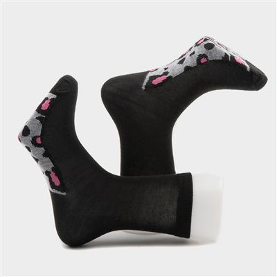 3 Pack Ankle Sock with Animal Print and Stripes