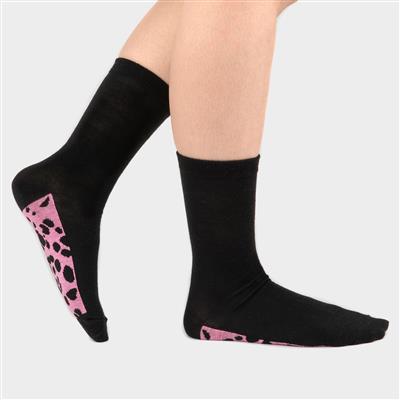Bude 3 Pack Animal Print & Stripes Ankle Sock