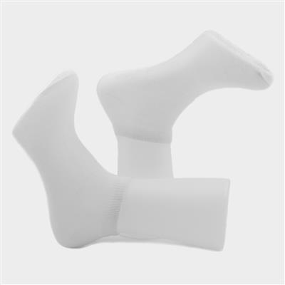 Settle 5 Pack White Trainer Socks Sizes 7-11