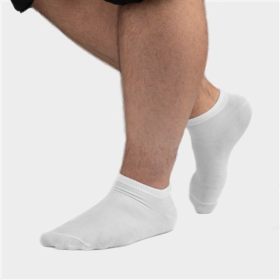 5 Pack White Trainer Socks Sizes 7-11