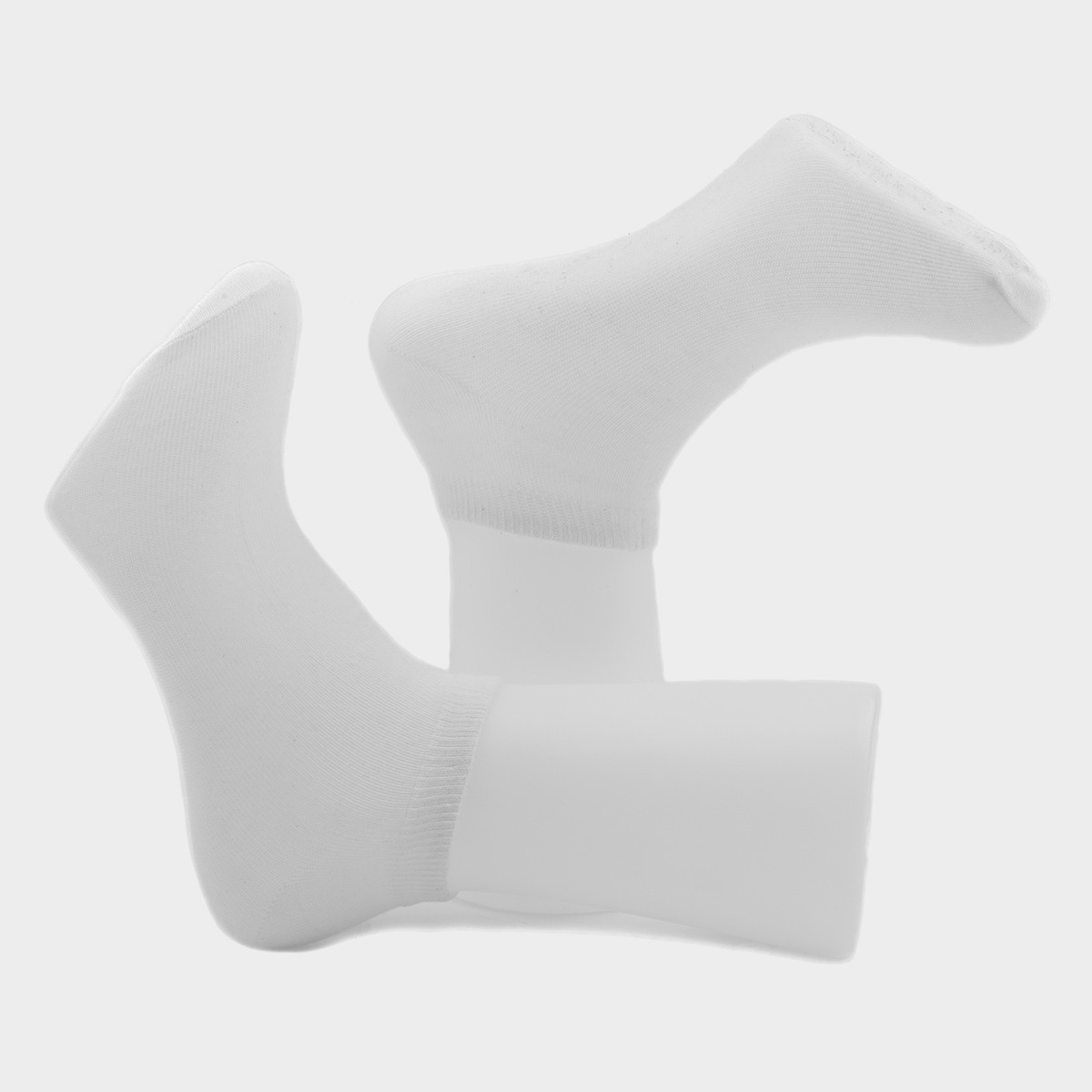 5 Pack White Trainer Socks Sizes 7-11