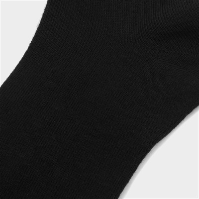Settle 5 Pack Black Trainer Socks Sizes 7-11