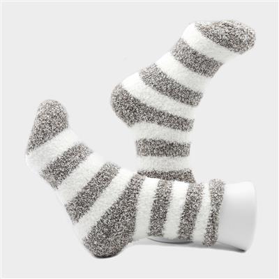 Frome 2 Pack of Womens Snuggle Socks - Sizes 4-7
