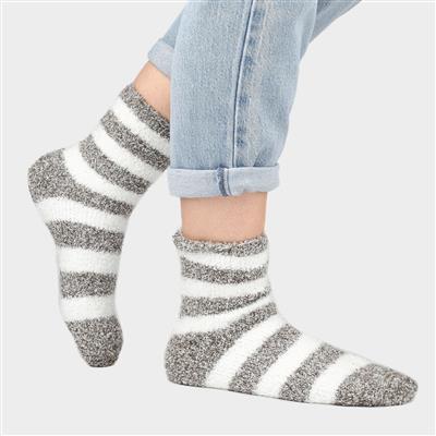 Frome 2 Pack of Womens Snuggle Socks - Sizes 4-7