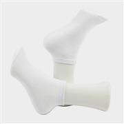 Fowley Womens White 5 Pack Trainer Socks (Click For Details)