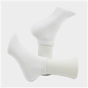 Womens White 5 Pack Trainer Socks (Click For Details)