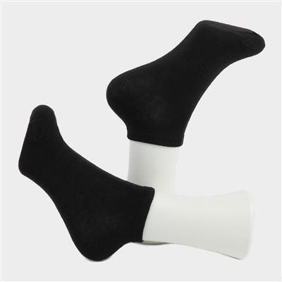 Fowley 5 Pack Womens Black Trainer Socks