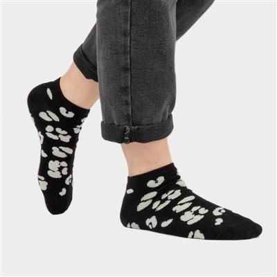 Ealing Womens 4 Pack Animal Print Trainer Socks