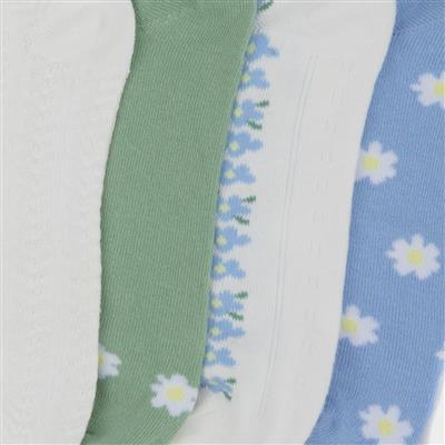 Eccles Womens Multi 4 Pack Trainer Socks