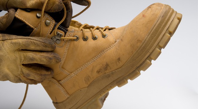 tan safety boots