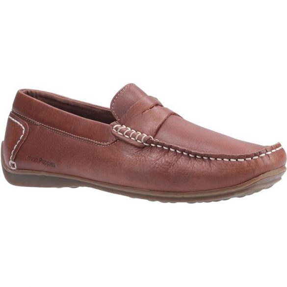 Hush Puppies Mens Roscoe Slip On Shoe in Brown