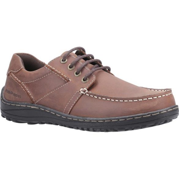 Hush Puppies Theo Lace Up Moccasin in Brown