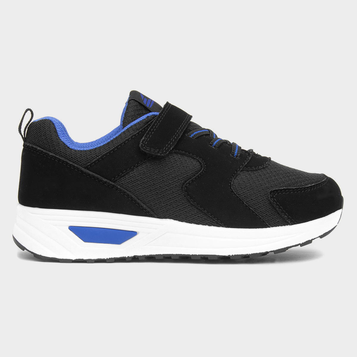 XL Kids Black & Blue Easy Fasten Trainer