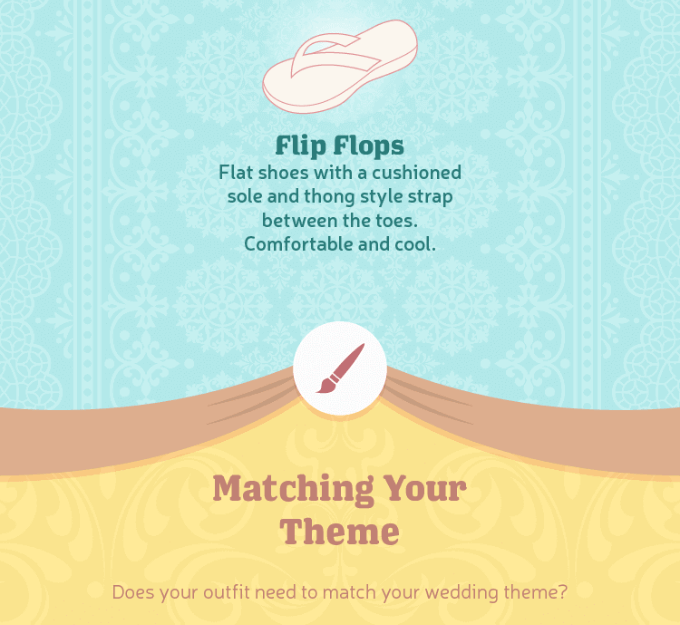 flip flops- Matching your theme: