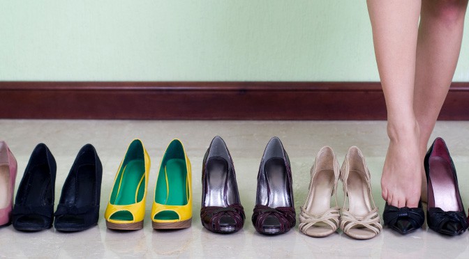 court shoes in a range of colours