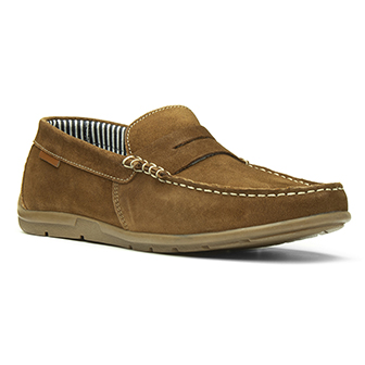 Catesby Tan Lace Up Loafer