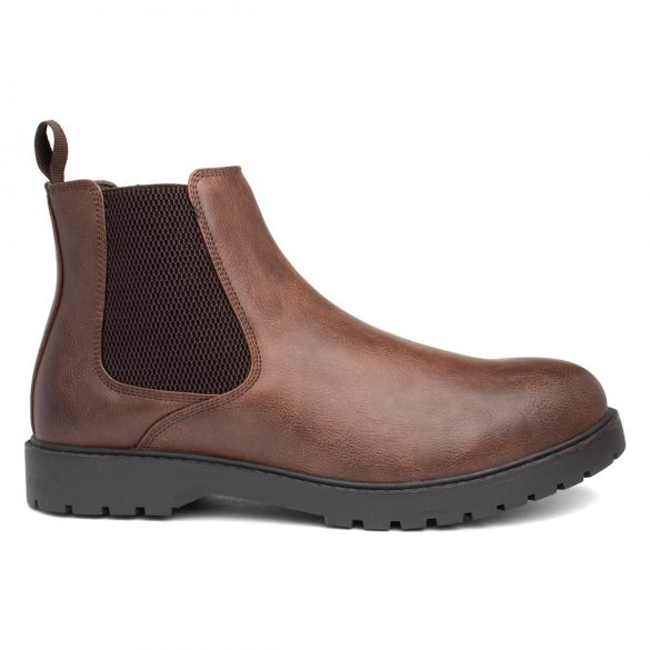 Beckett Beau Mens Brown Cleated Chelsea Boot