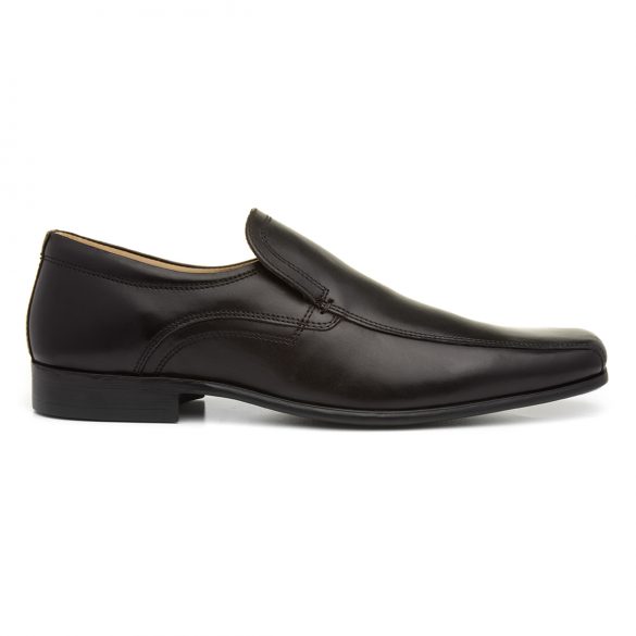 Red Tape Ulster Mens Leather Slip On Shoe in Black