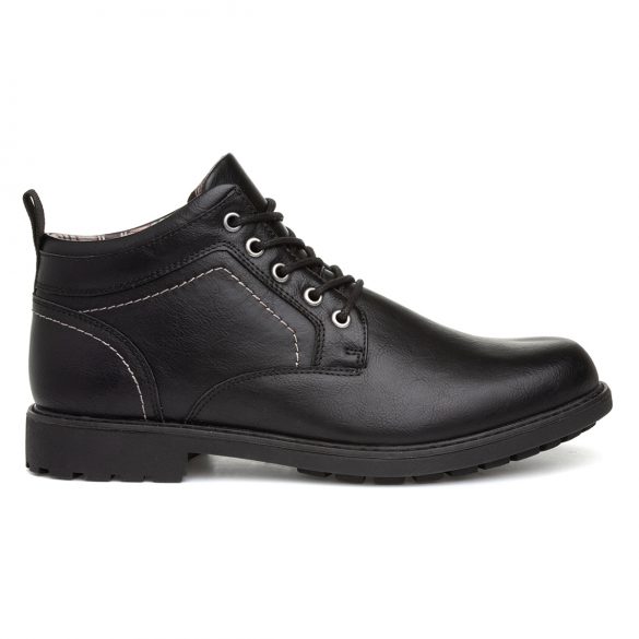 Urban Territory Mens Black Lace Up Ankle Boot