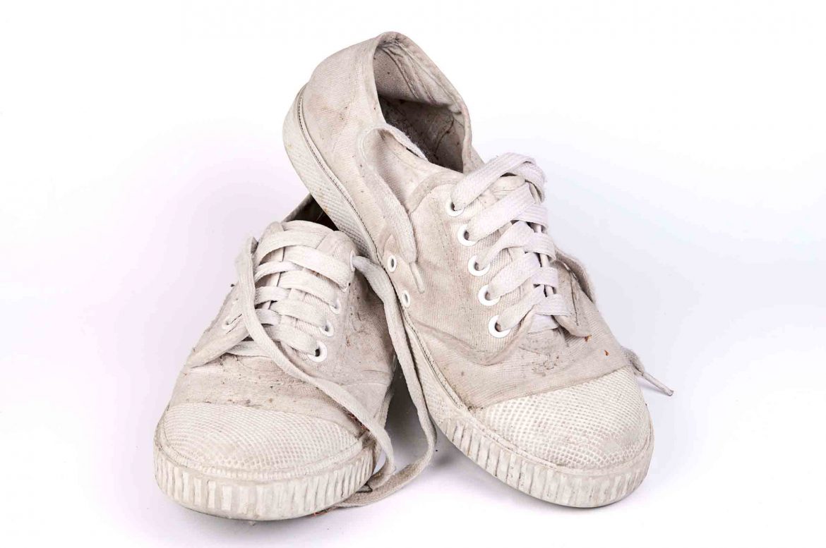 old white trainers