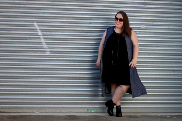 asos curve dress and shoezone boots