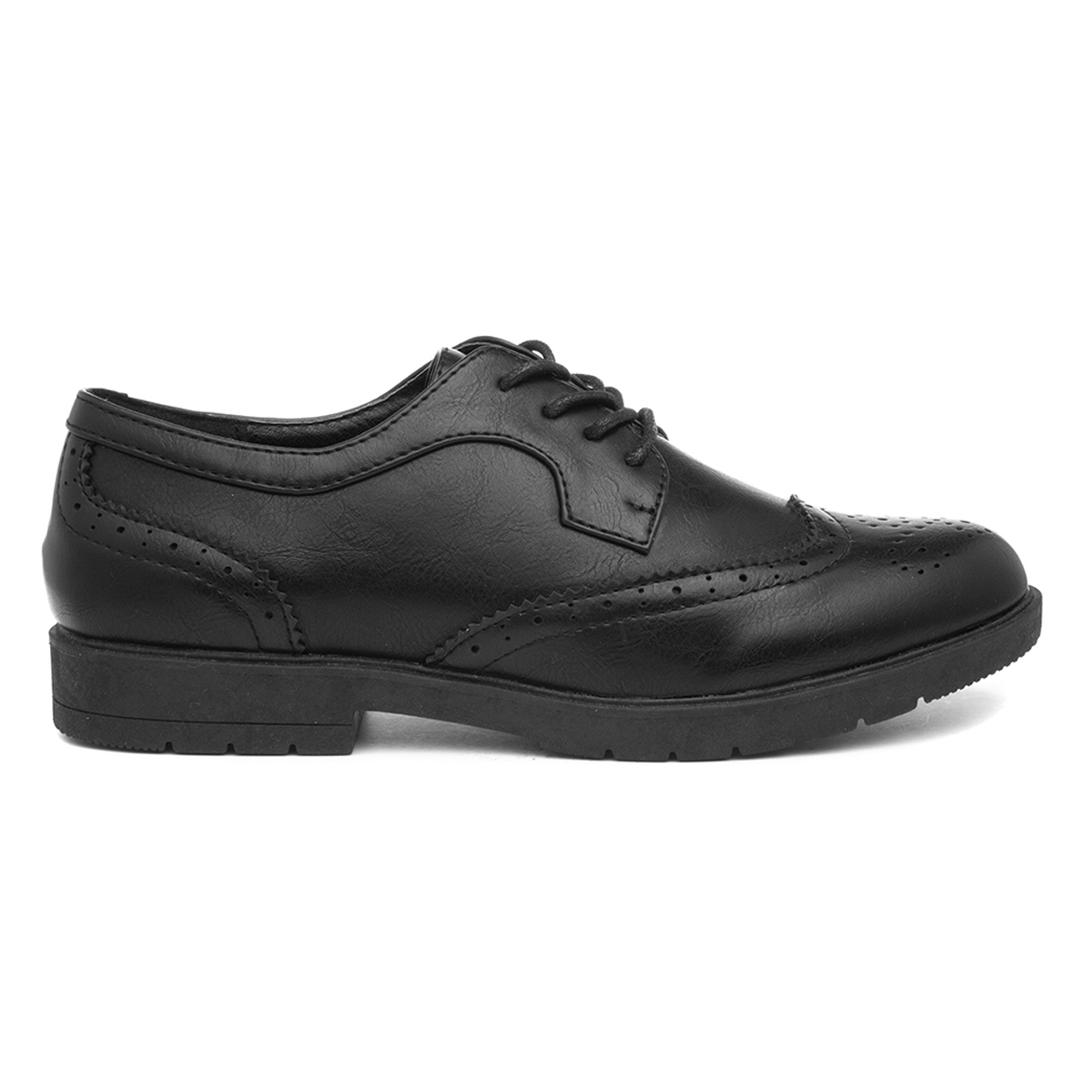 Lilley Womens Black Brogue
