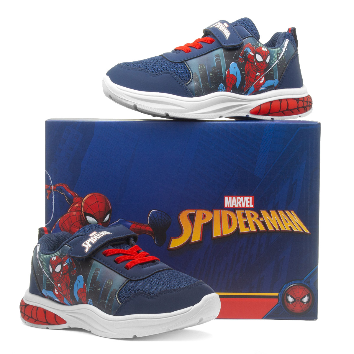 Spider-Man Kids Navy Light Up Trainer