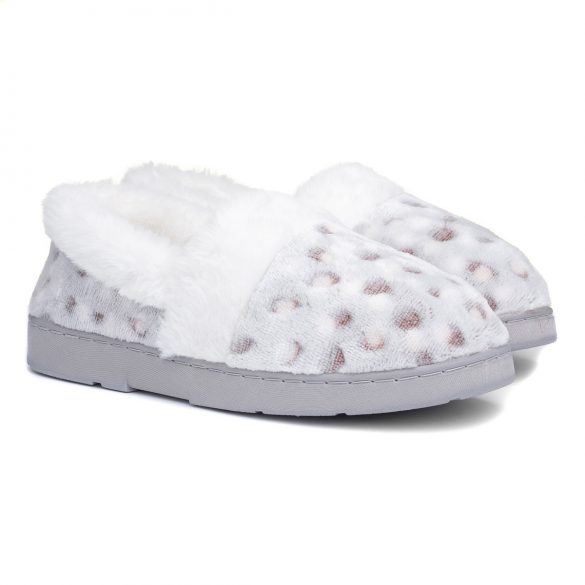 The Slipper Company Women's Snow Leopard Full