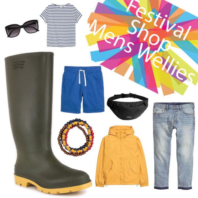 Mens Festival Style Wellies 