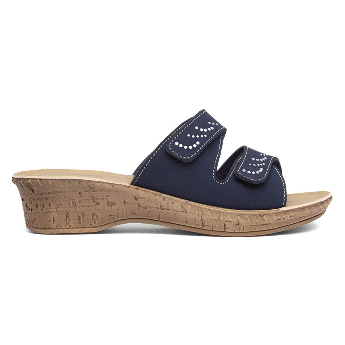 Softlites Shelia Womens Navy Mule Sandal