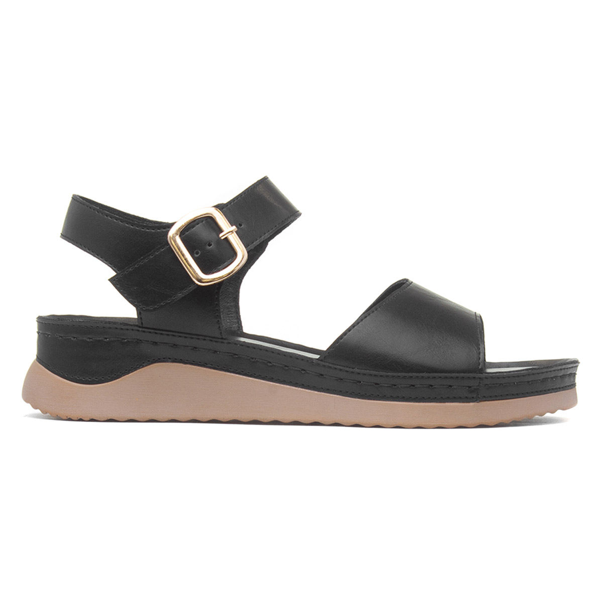 Lilley & Skinner Corsica Womens Black Wedge Sandal 