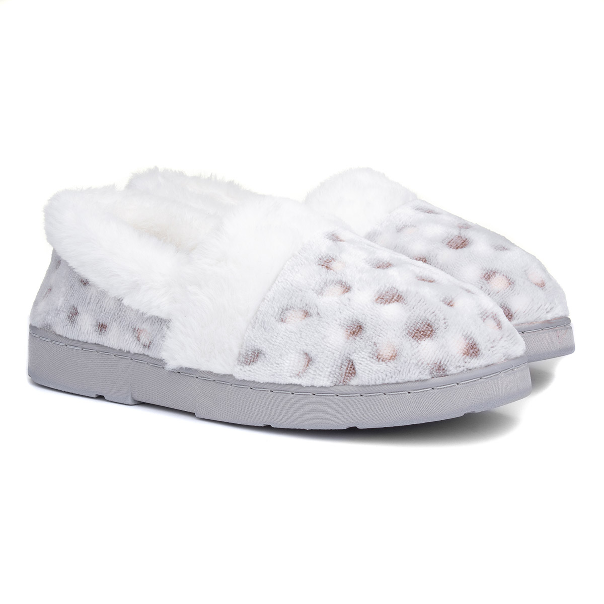 The Slipper Company Womens Snow Leopard Full