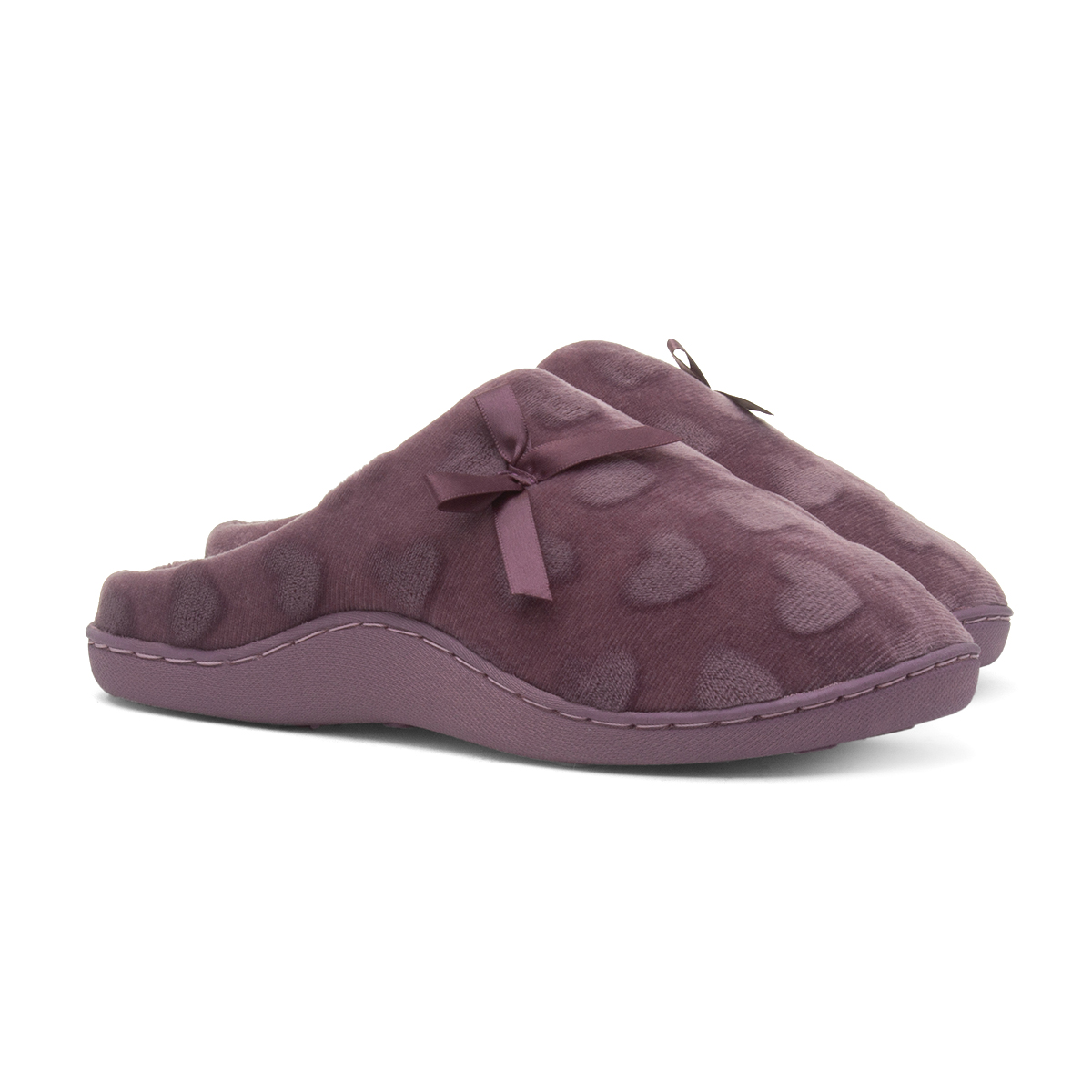 The Slipper Company Womens Berry Heart Mule