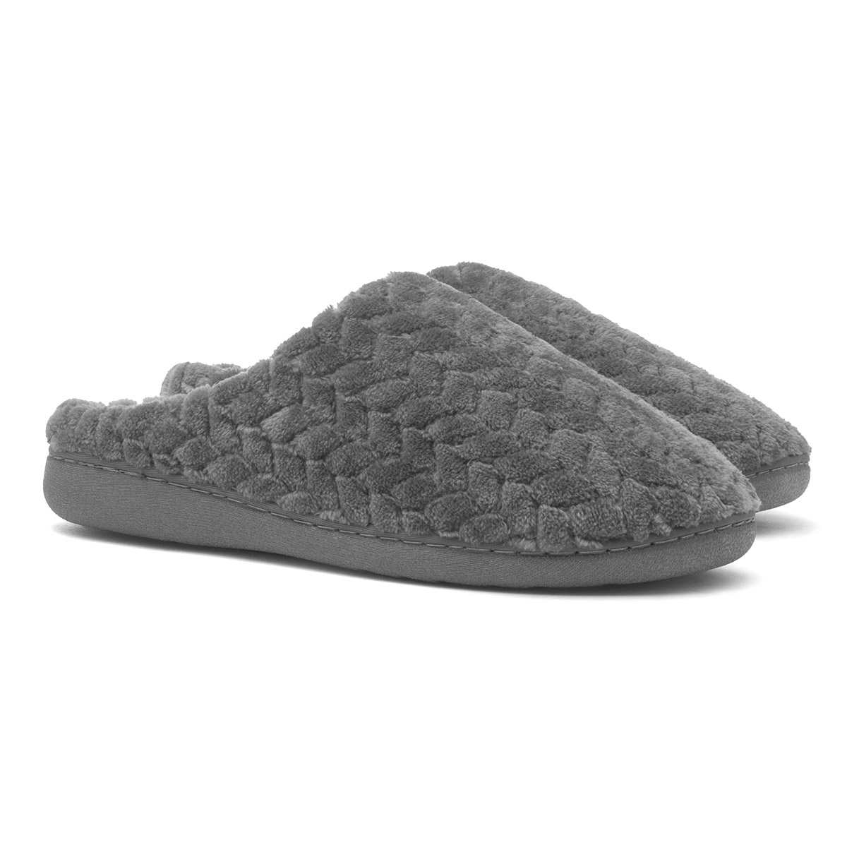 The Slipper Company Mens Grey Mule