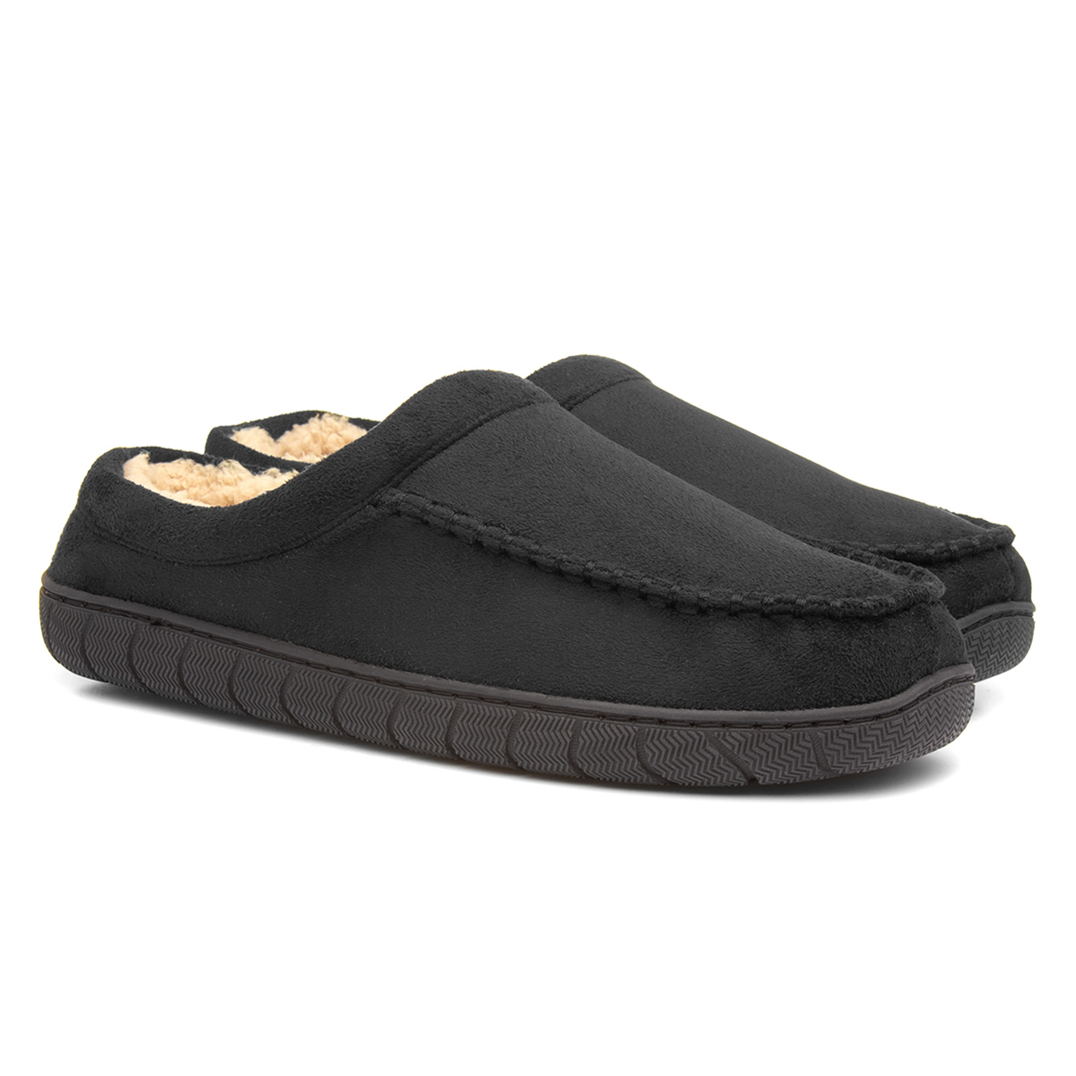 The Slipper Company Mens Black Mule