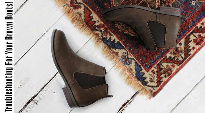 Small brown boots hotsell