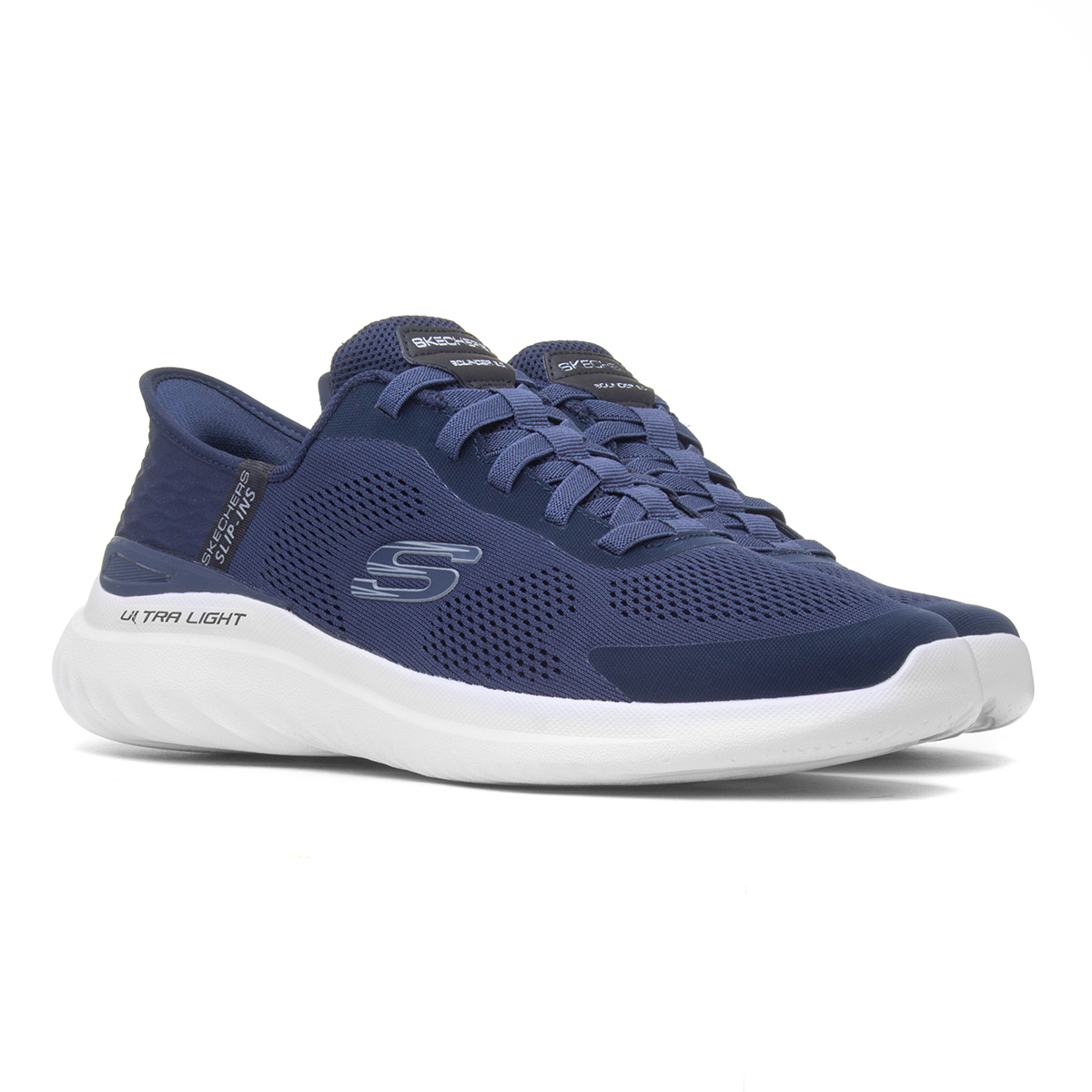 Skechers Slip Ins Bounder 2.0 Mens Navy Trainer