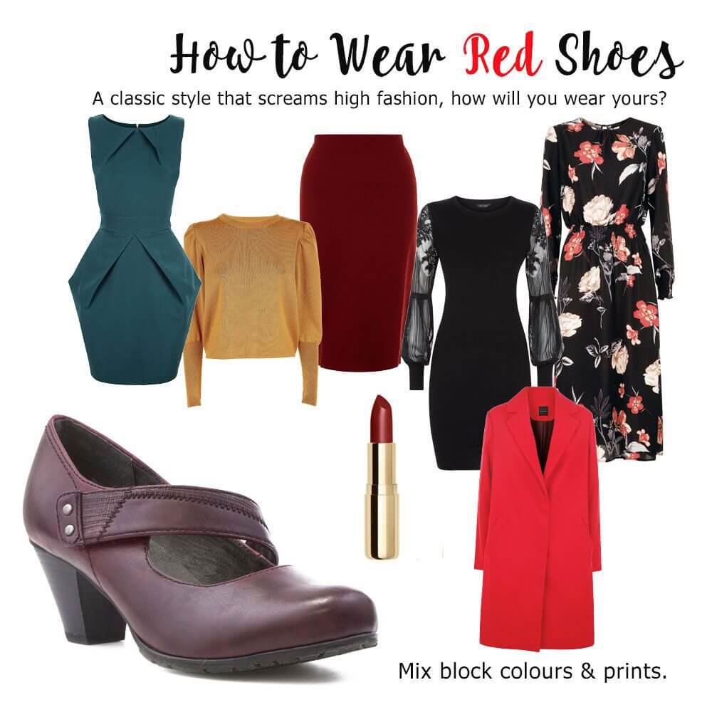 How to wear red shoes
