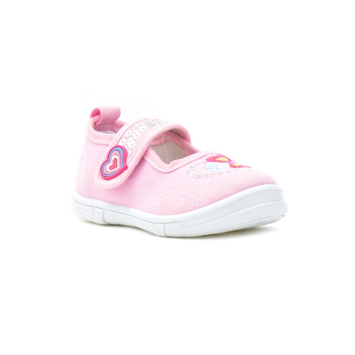 Girl's shoe with easy fastening