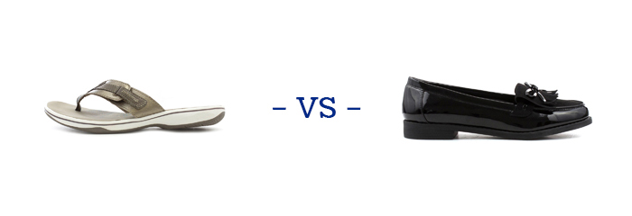 Sandals vs Shoes