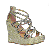Shoe Zone Snakeskin Wedge