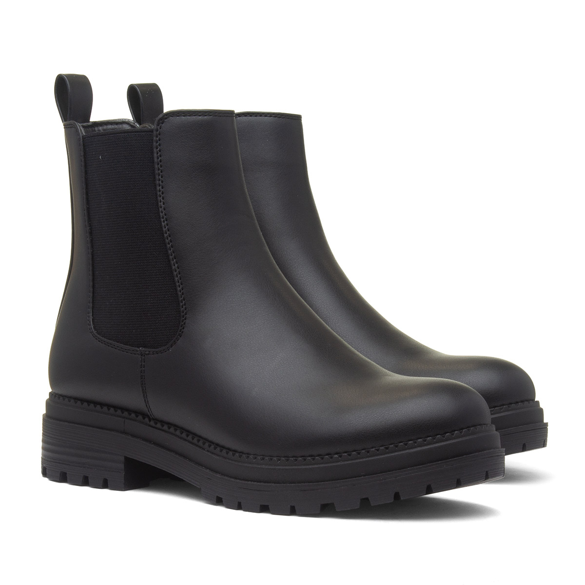 Lilley Womens Black Ankle Chelsea Boot