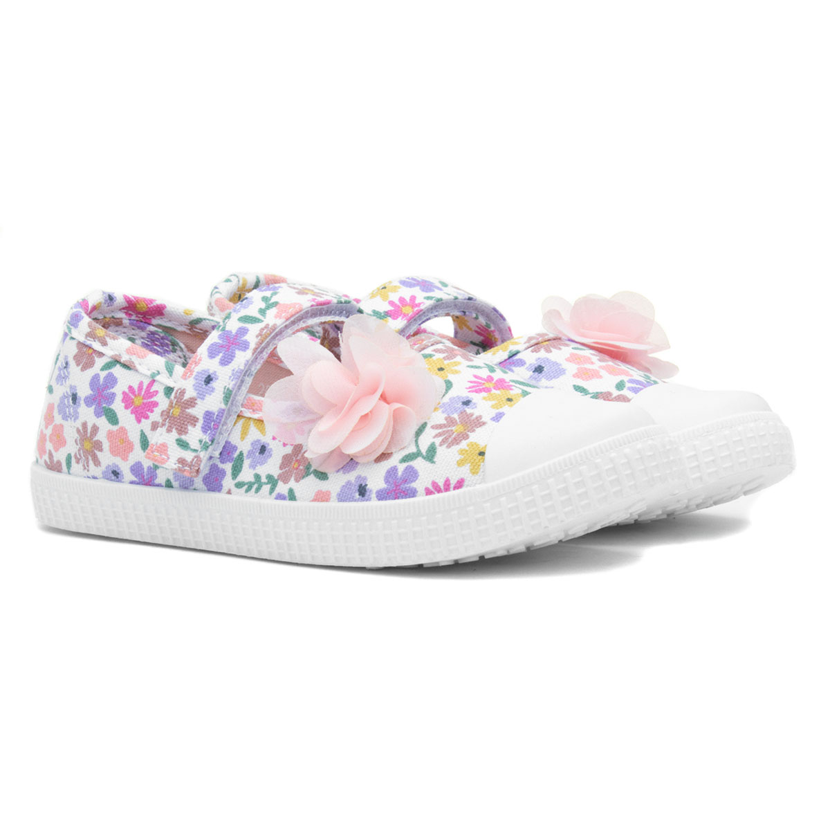 Walkright Corrine Girls Multi Floral Print Canvas