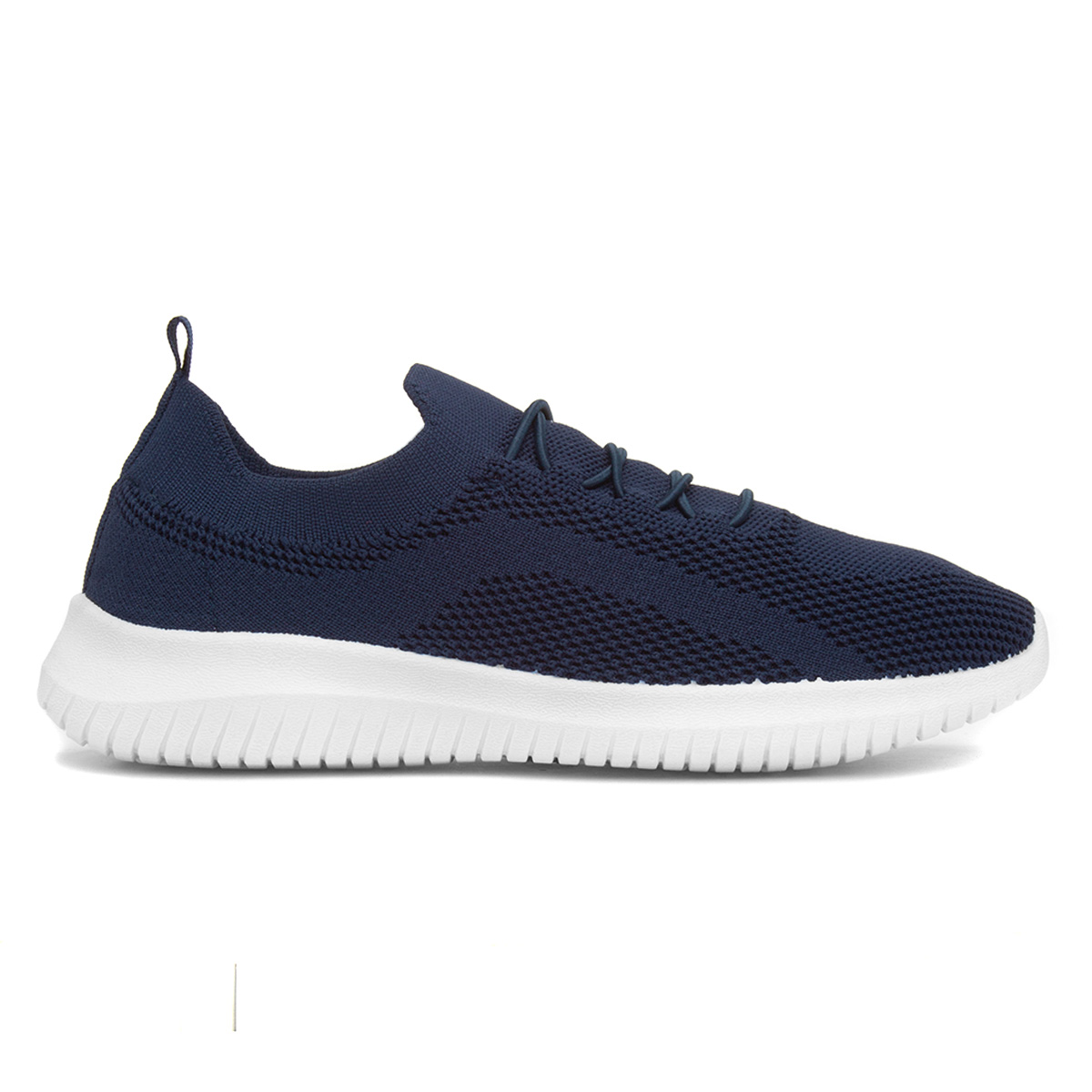 Lilley Womens Navy Knitted Casual Shoe Lilley Womens Navy Knitted Casual Shoe