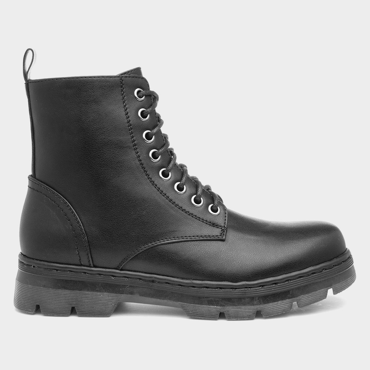 Lilley Womens Black Lace Up Ankle Boot