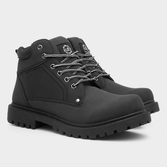 Urban Territory Men's Lace Up Black Boots