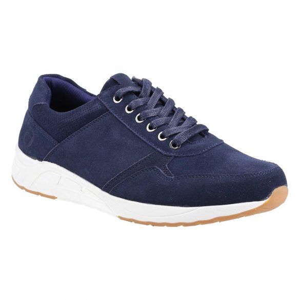 Cotswold Men's Hankerton Lace Up Suede Shoe in Navy