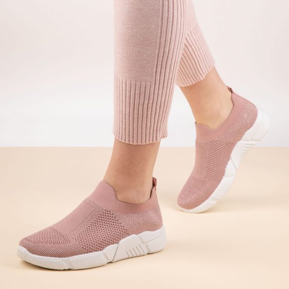 Lilley Womens Pink Slip On Casual Shoe