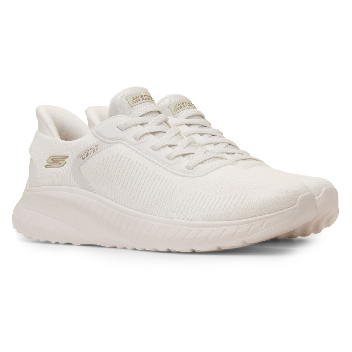 Skechers Slip-ins Womens Off White Vegan Trainer Skechers Slip-ins Womens Off White Vegan Trainer